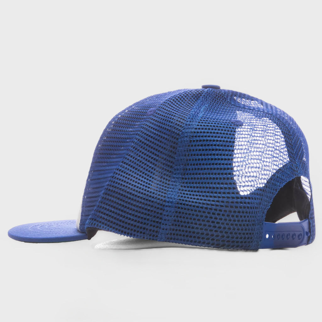Pit Stop Trucker Hat - White/Blue/Red