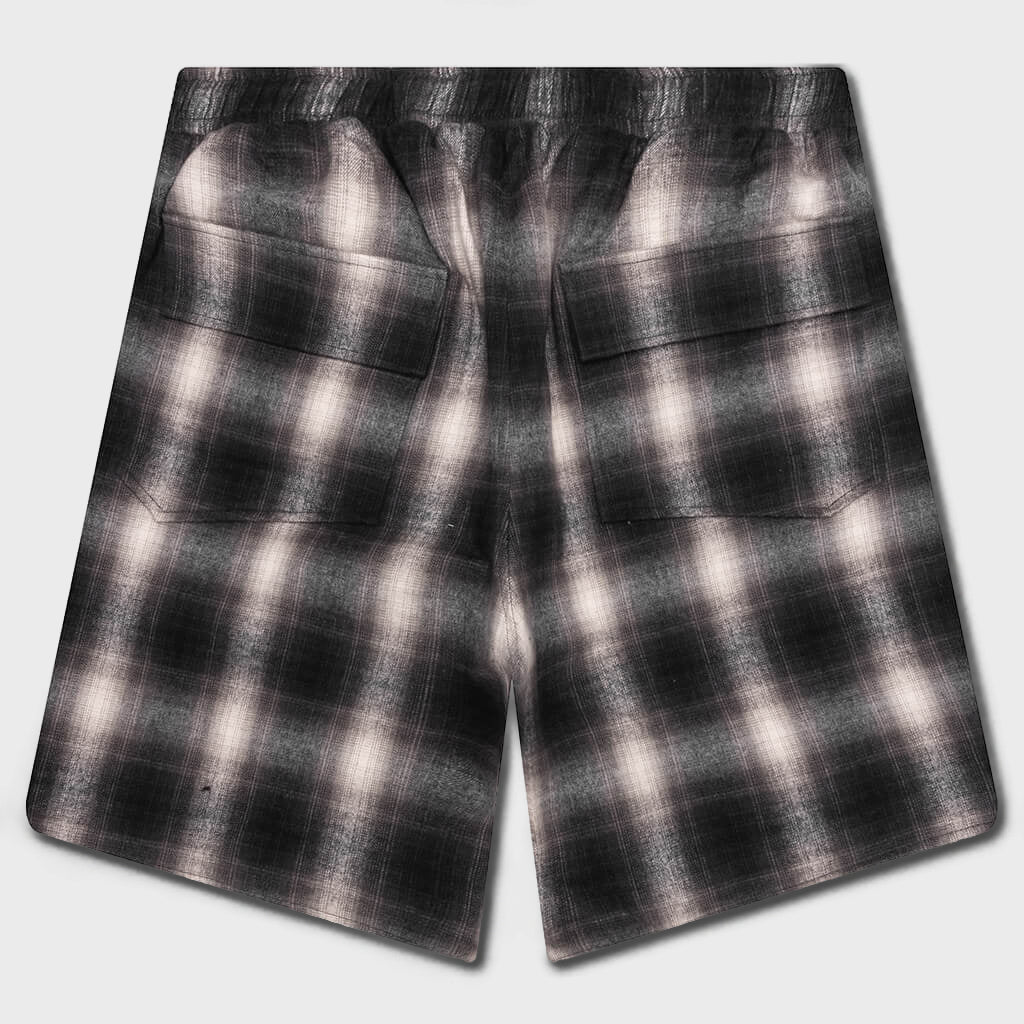 Plaid Logo Short - Black/Grey