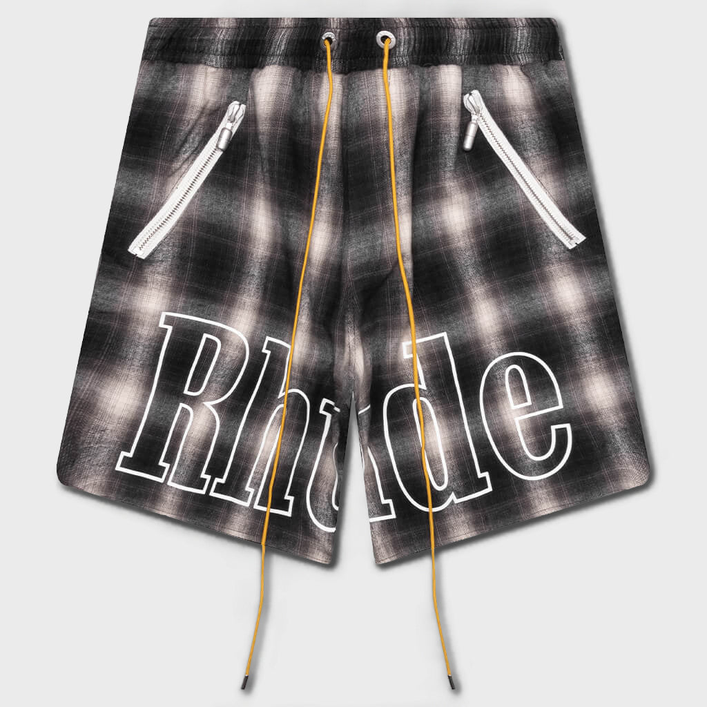 Plaid Logo Short - Black/Grey