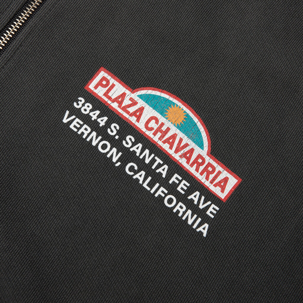 Plaza Chavarria Zip Hooligan Hoodie - Pirate Black