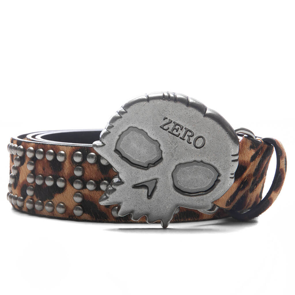 Leopard Studded Belt - Leopard