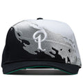 Politics Splash Snapback - Black/White