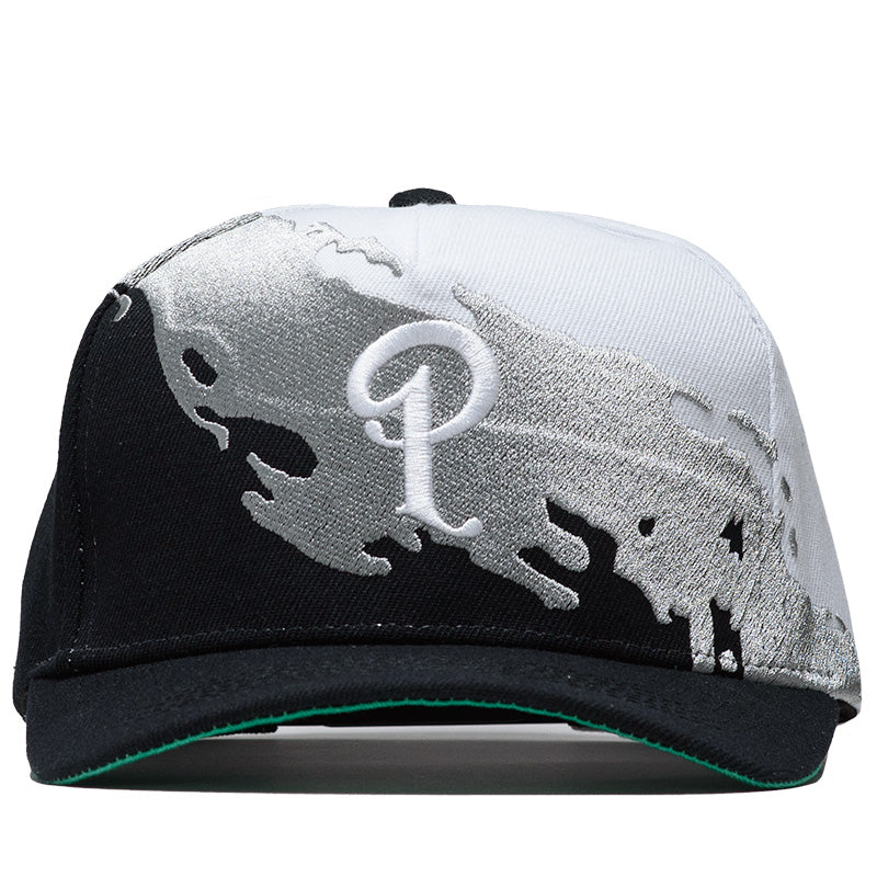 Politics Splash Snapback - Black/White
