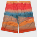 Poplin Stretch Waist Shorts - Multicolor