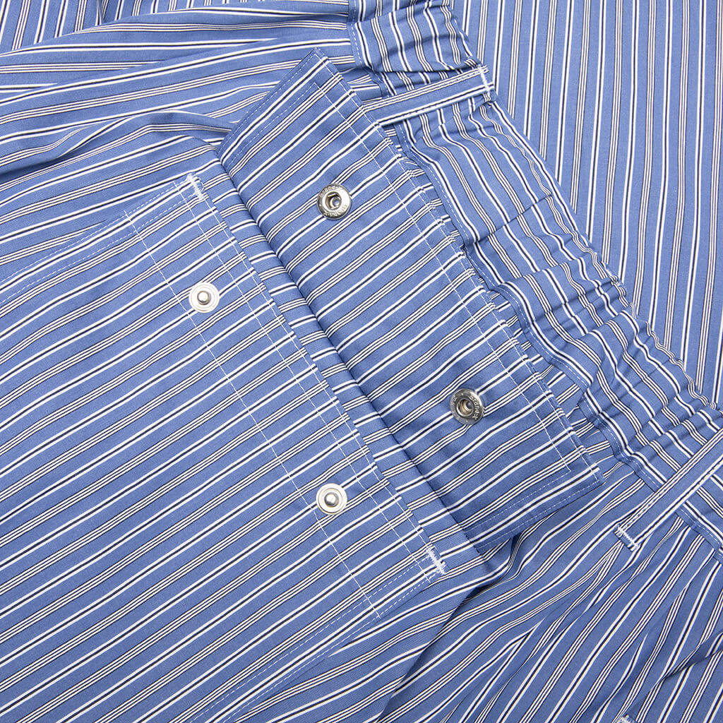 Poplin Pants - Blue Stripe