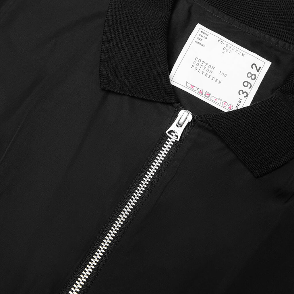 Poplin Pullover - Black