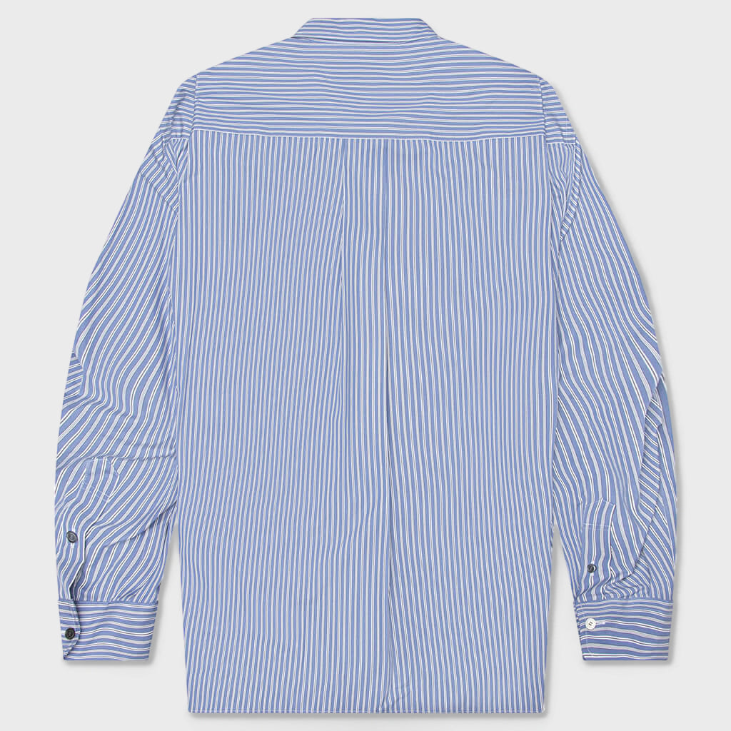 Poplin Shirt - Blue Stripe
