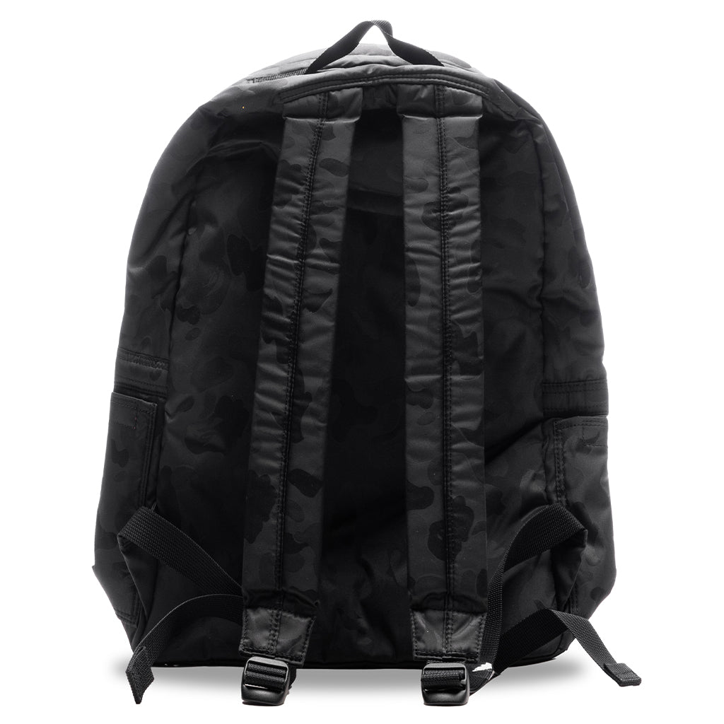 ABC Polyester Jacquard Backpack - Black