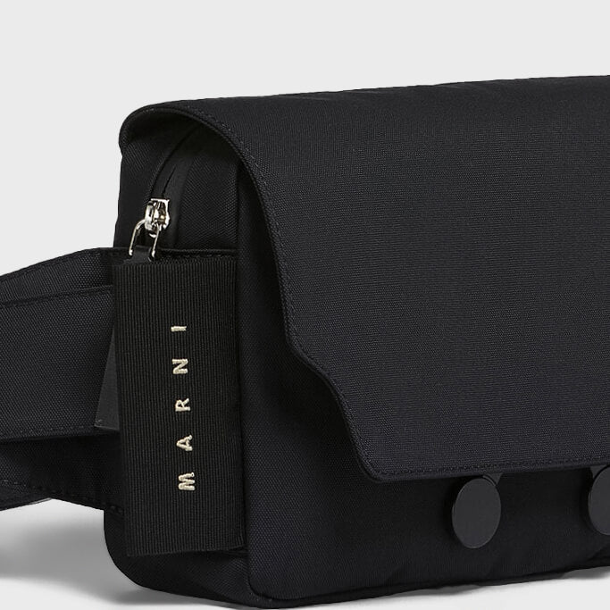 Black Cordura Cityscape Belt Bag - Black