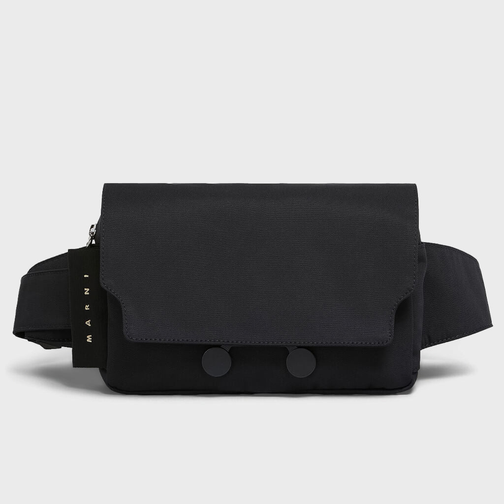 Black Cordura Cityscape Belt Bag - Black