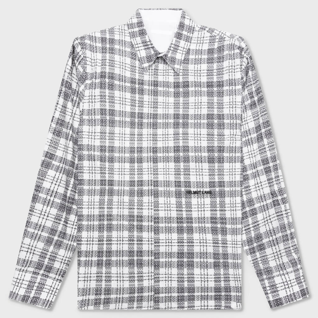 Plaid Logo Shirt - White