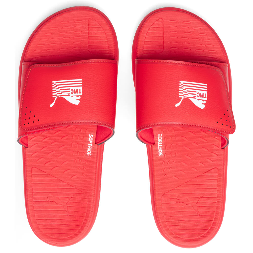 SoftRide Slides - High Risk Red/White