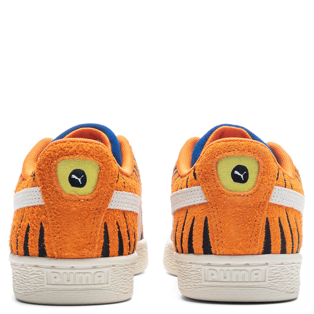 Suede - Flame Orange/Vaporous Grey