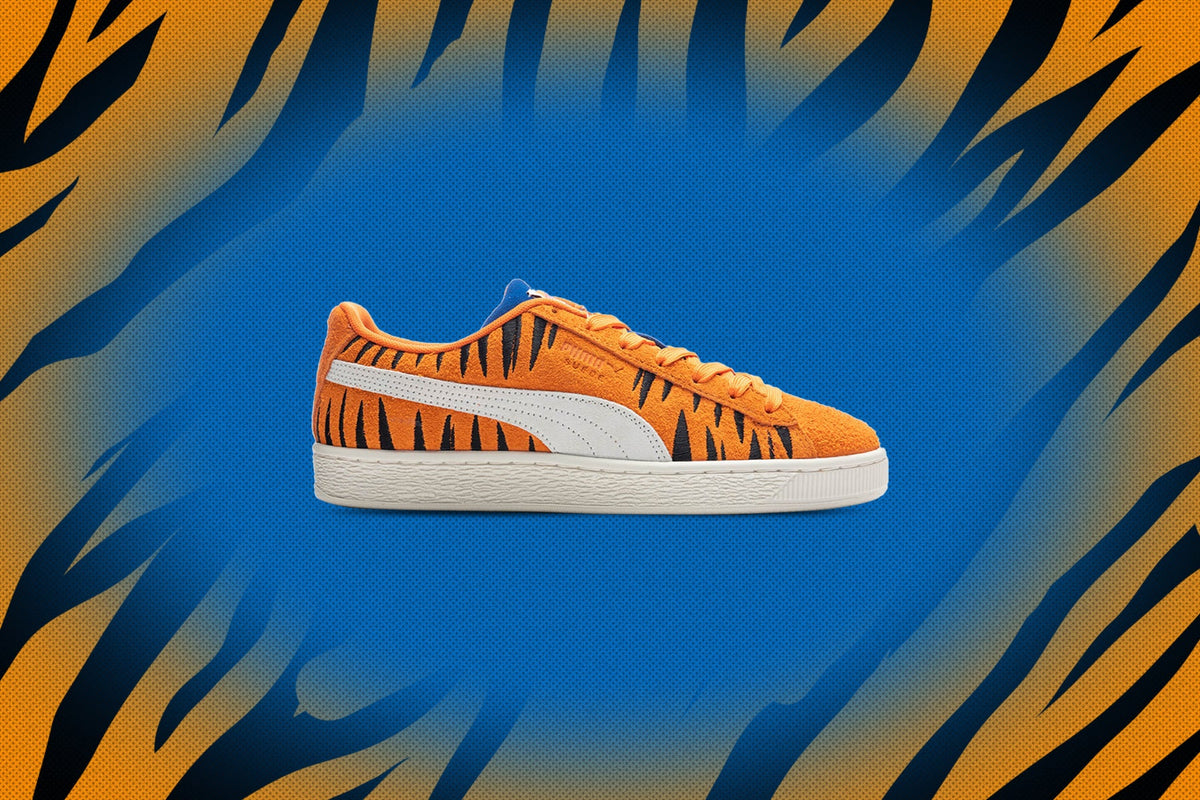 Suede - Flame Orange/Vaporous Grey