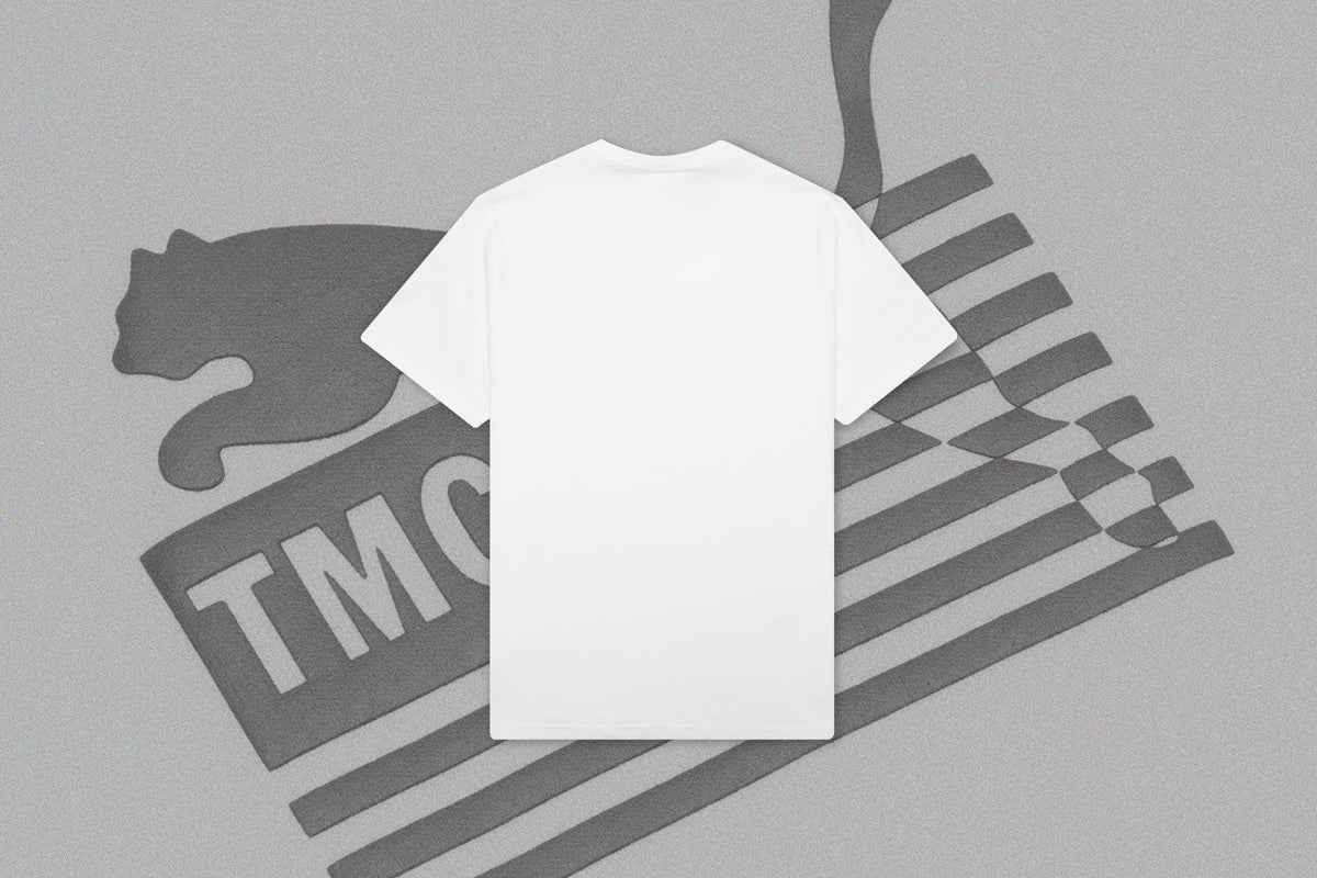 Hustle Way Logo Tee - Puma White