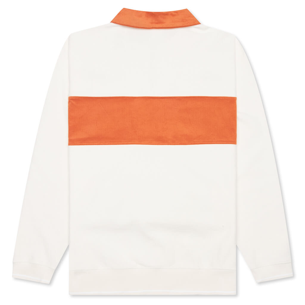1/4 Zip Pullover - White