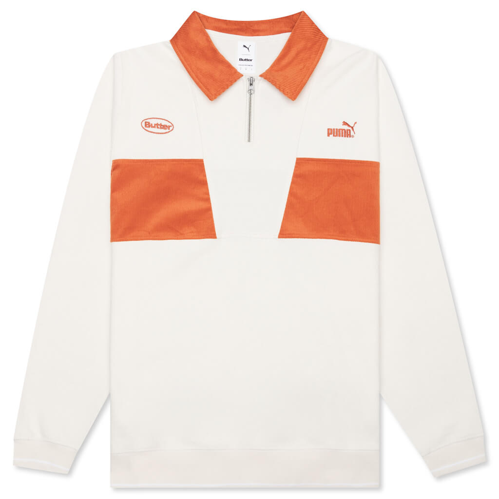 1/4 Zip Pullover - White