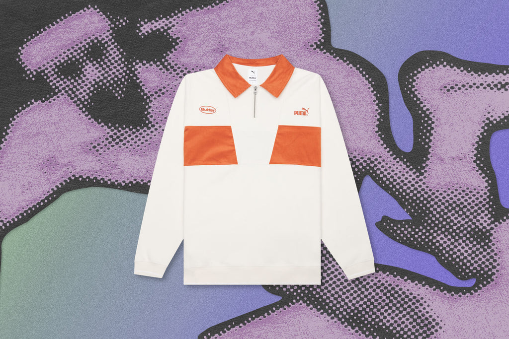 1/4 Zip Pullover - White
