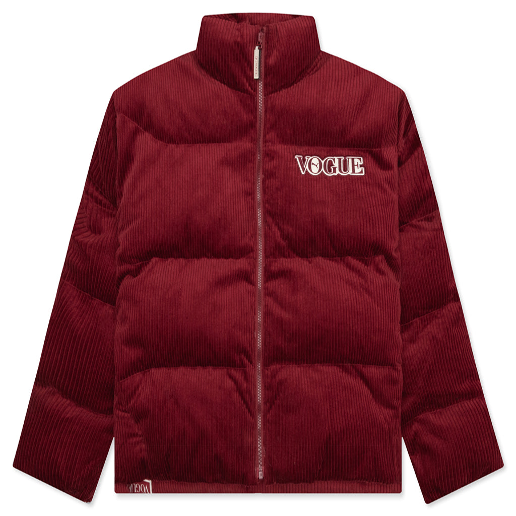 Women's Oversized Puffer Jacket - Intense Red