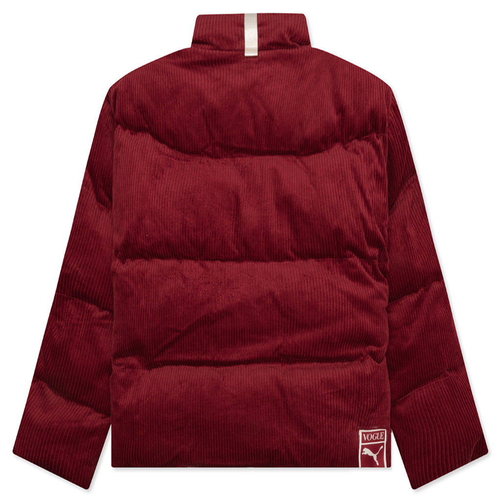 Women's Oversized Puffer Jacket - Intense Red
