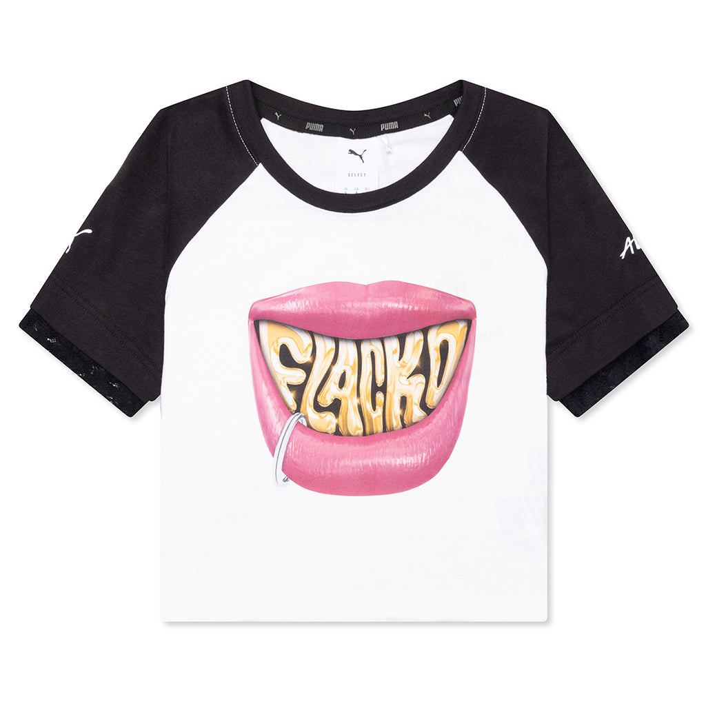 Flacko Smile Women's Baby Tee - White