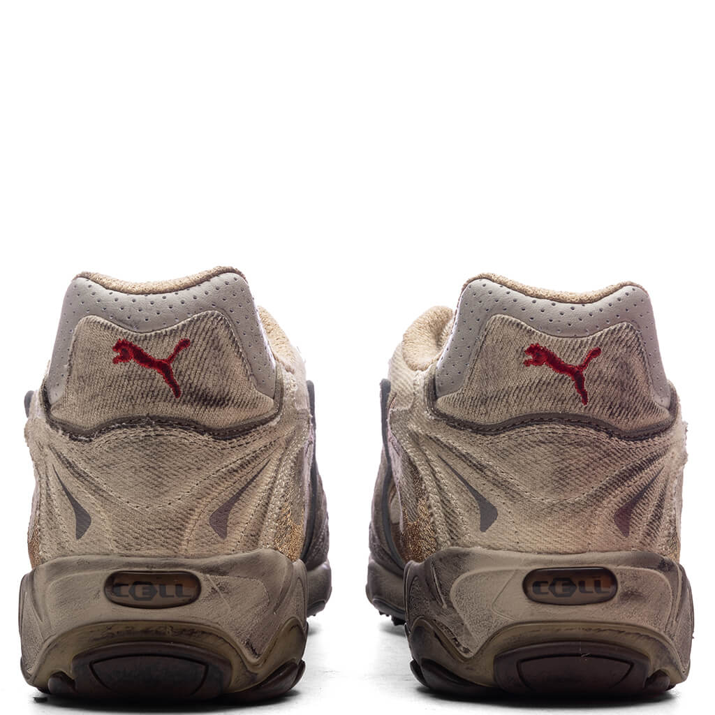 Inhale Distressed Canvas - White