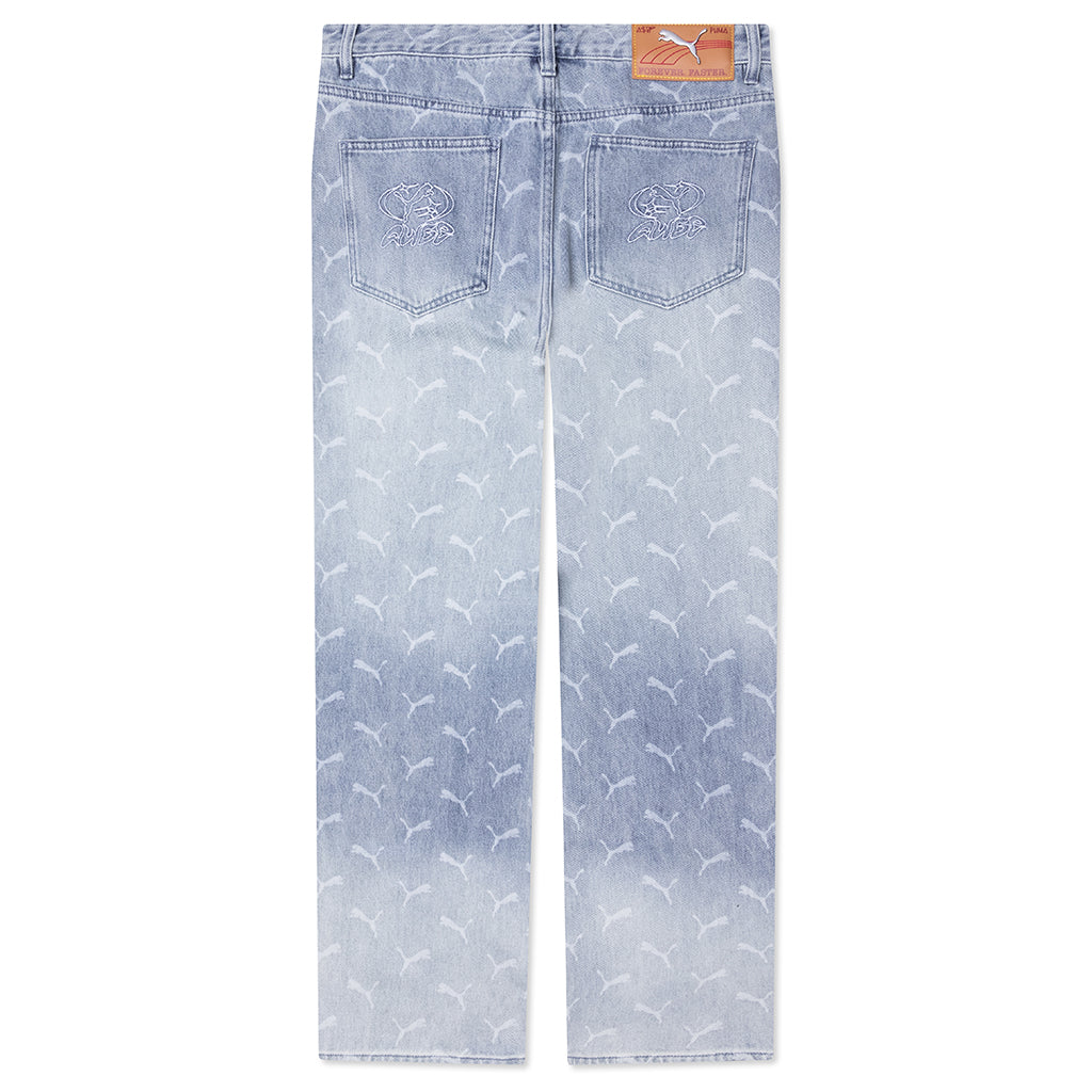 Laser Monogram Denim - Faded Denim