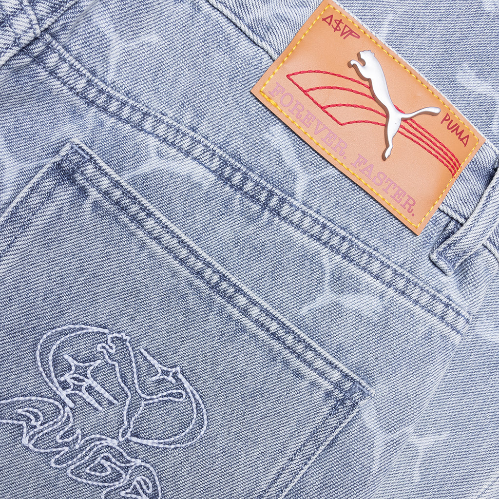 Laser Monogram Denim - Faded Denim