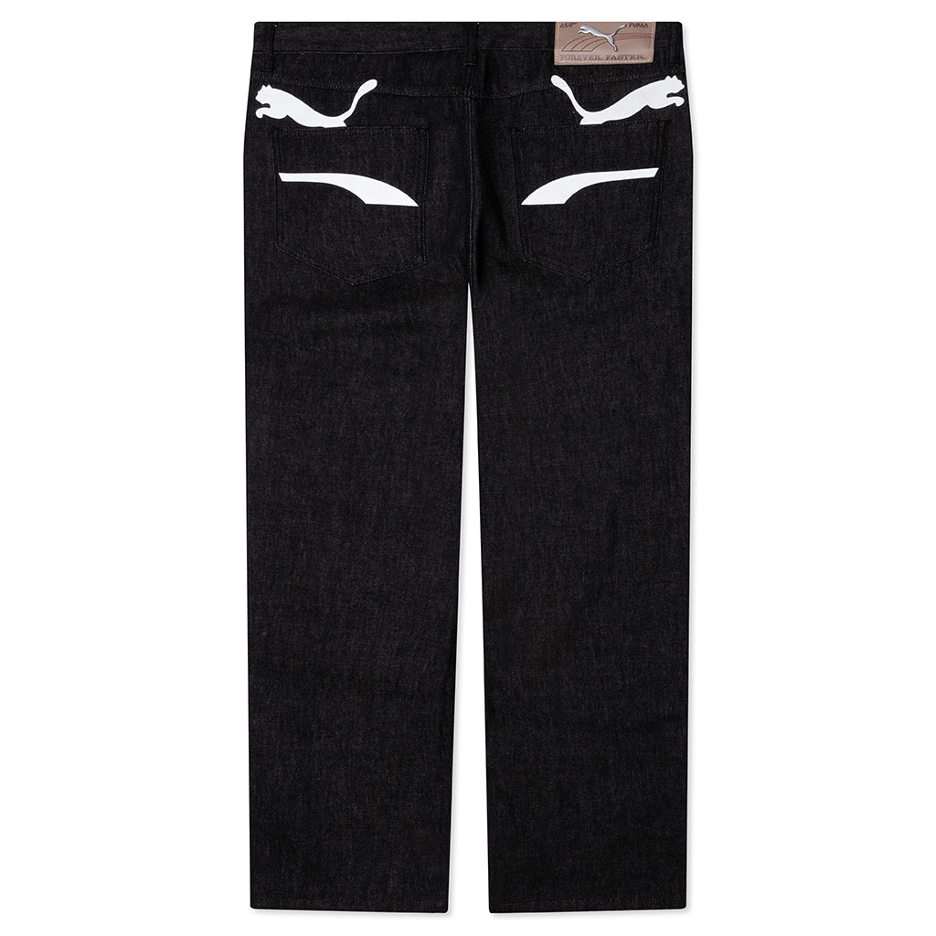 Printed Denim - Black/Denim