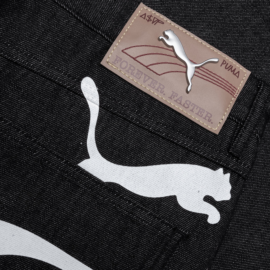 Printed Denim - Black/Denim