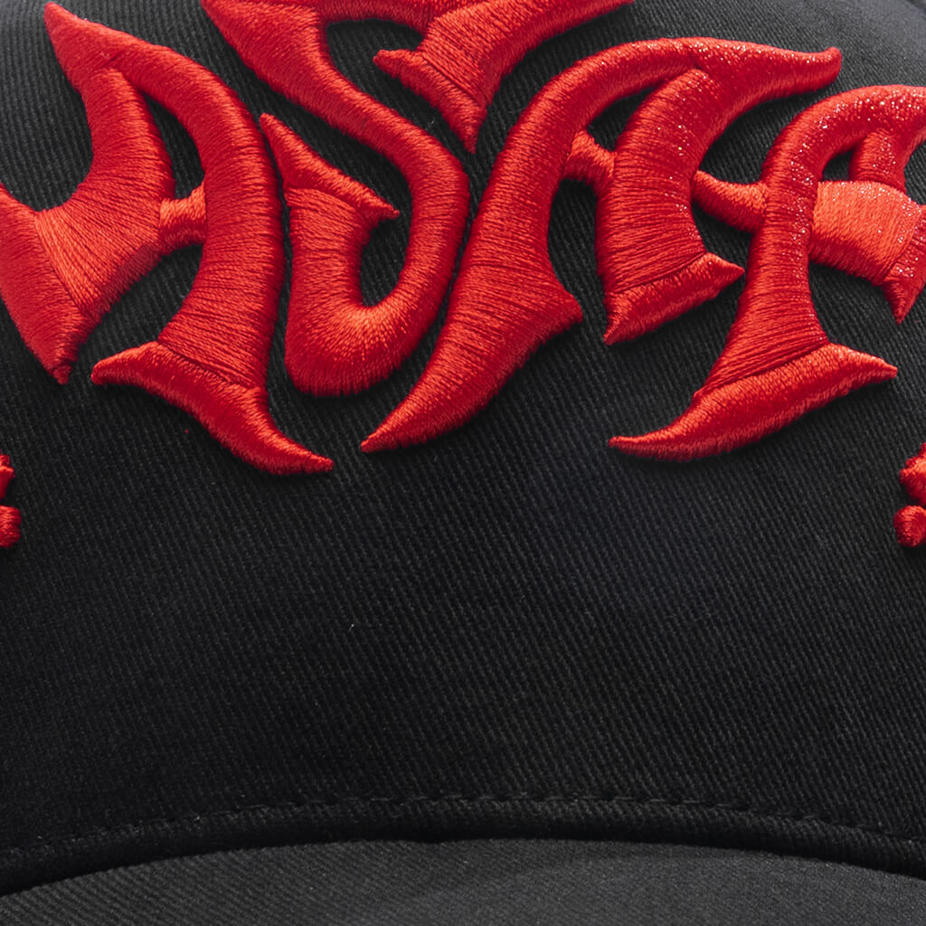 Seatbelt Cap - Black/Fierce Red