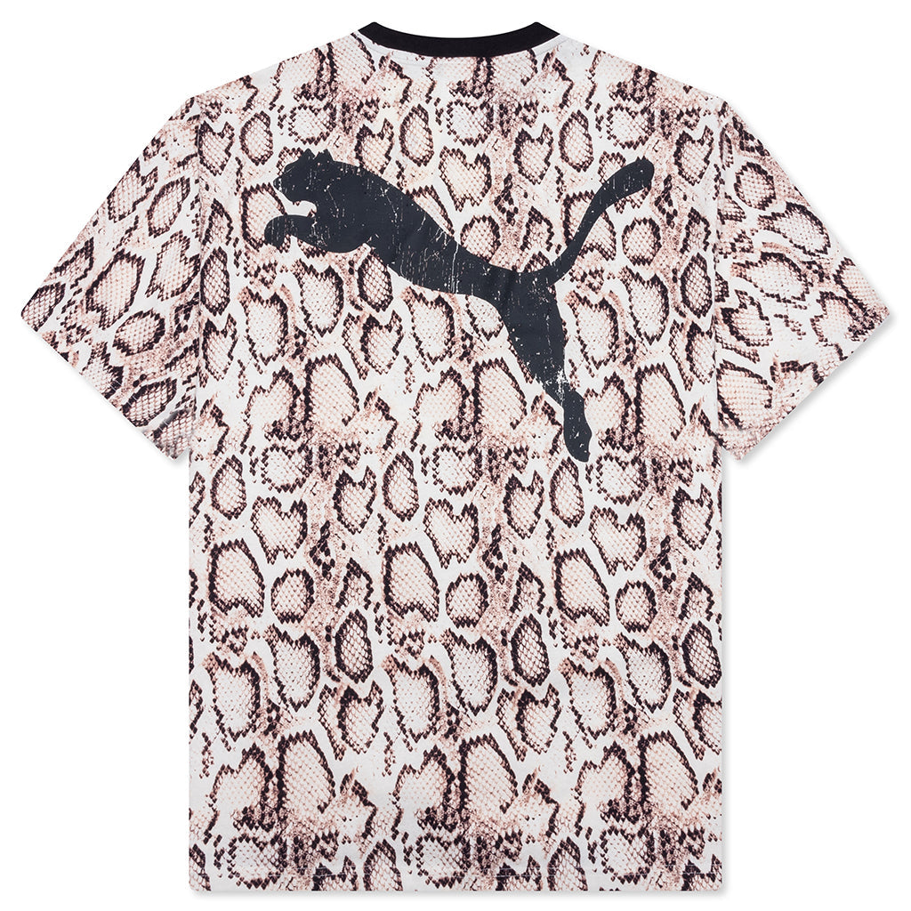 Snakeskin Tee - Frosted Ivory