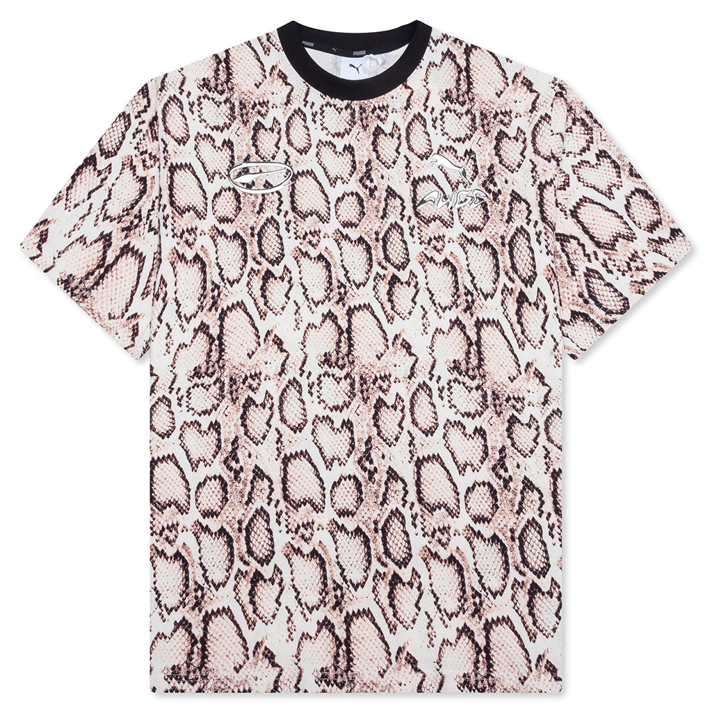 Snakeskin Tee - Frosted Ivory