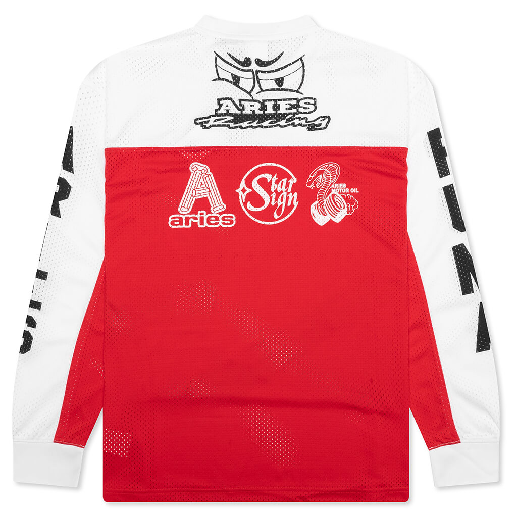 Mesh Long Sleeve - Red