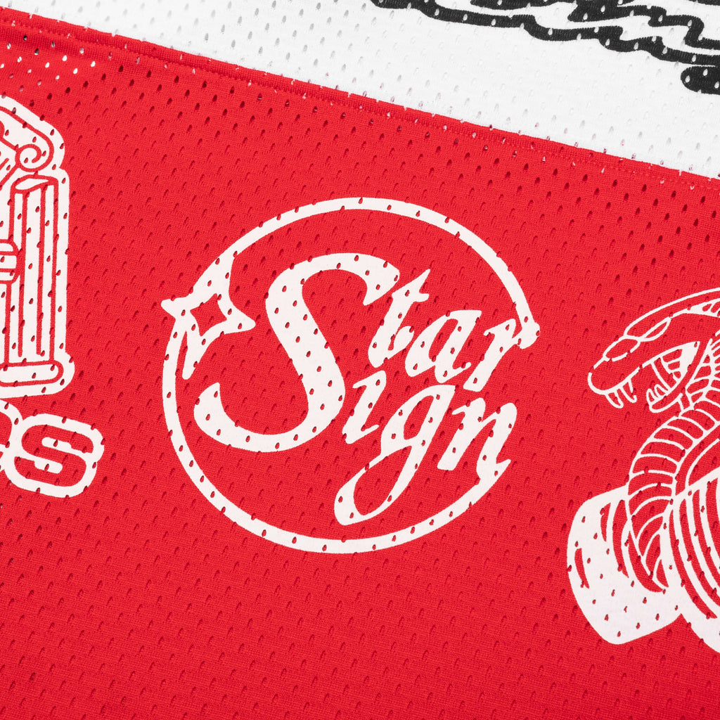 Mesh Long Sleeve - Red