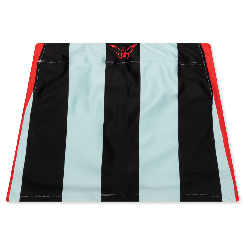 Women's Striped Mini Skirt - Blue