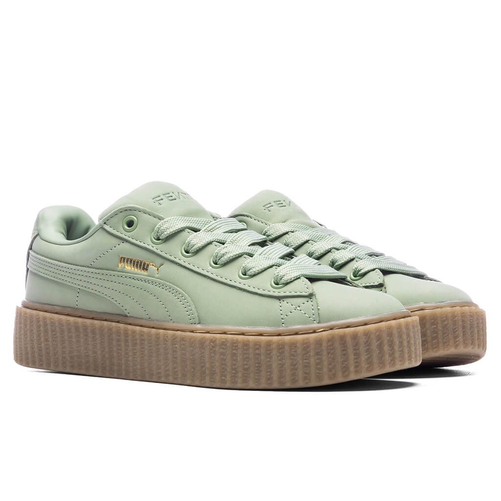 Women's Creeper Phatty Nubuck - Green Fog