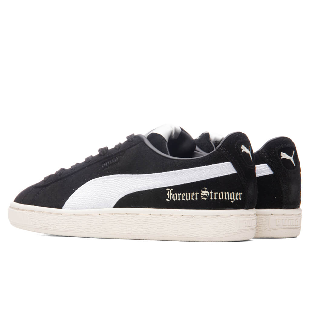 Women's Suede 'Forever Stronger' - Black/Whisper White