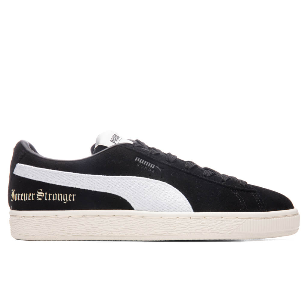 Women's Suede 'Forever Stronger' - Black/Whisper White