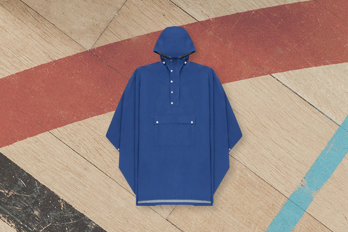 Waterproof Poncho - Blue