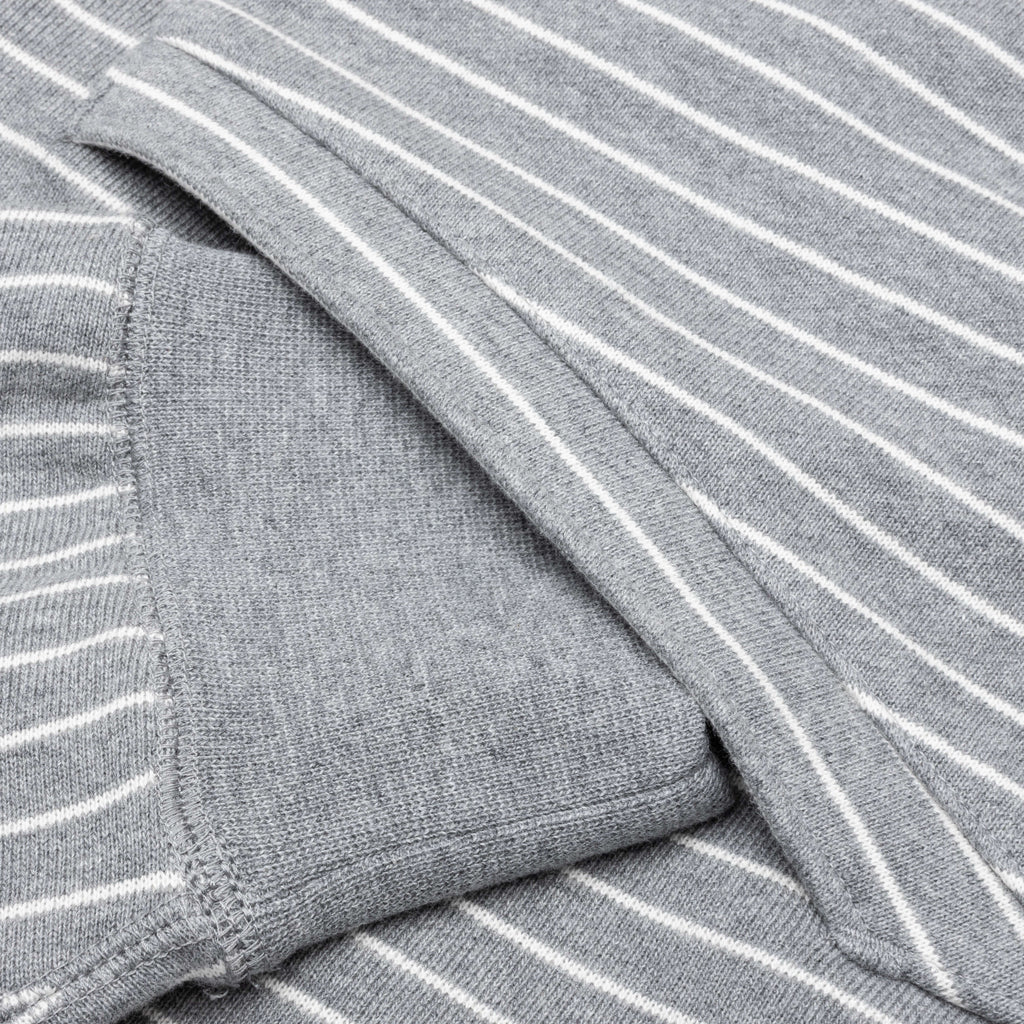 Striped Hoodie - Grey