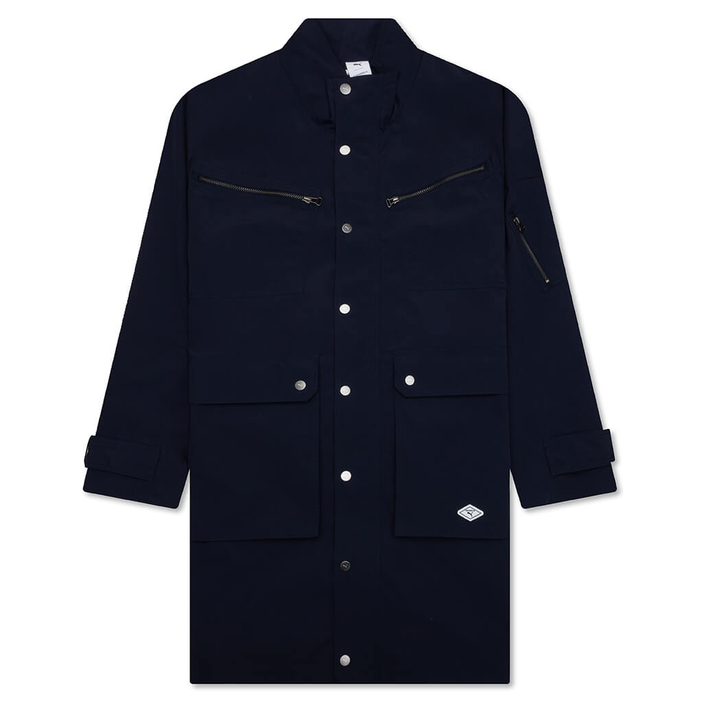Woven Coat - Blue