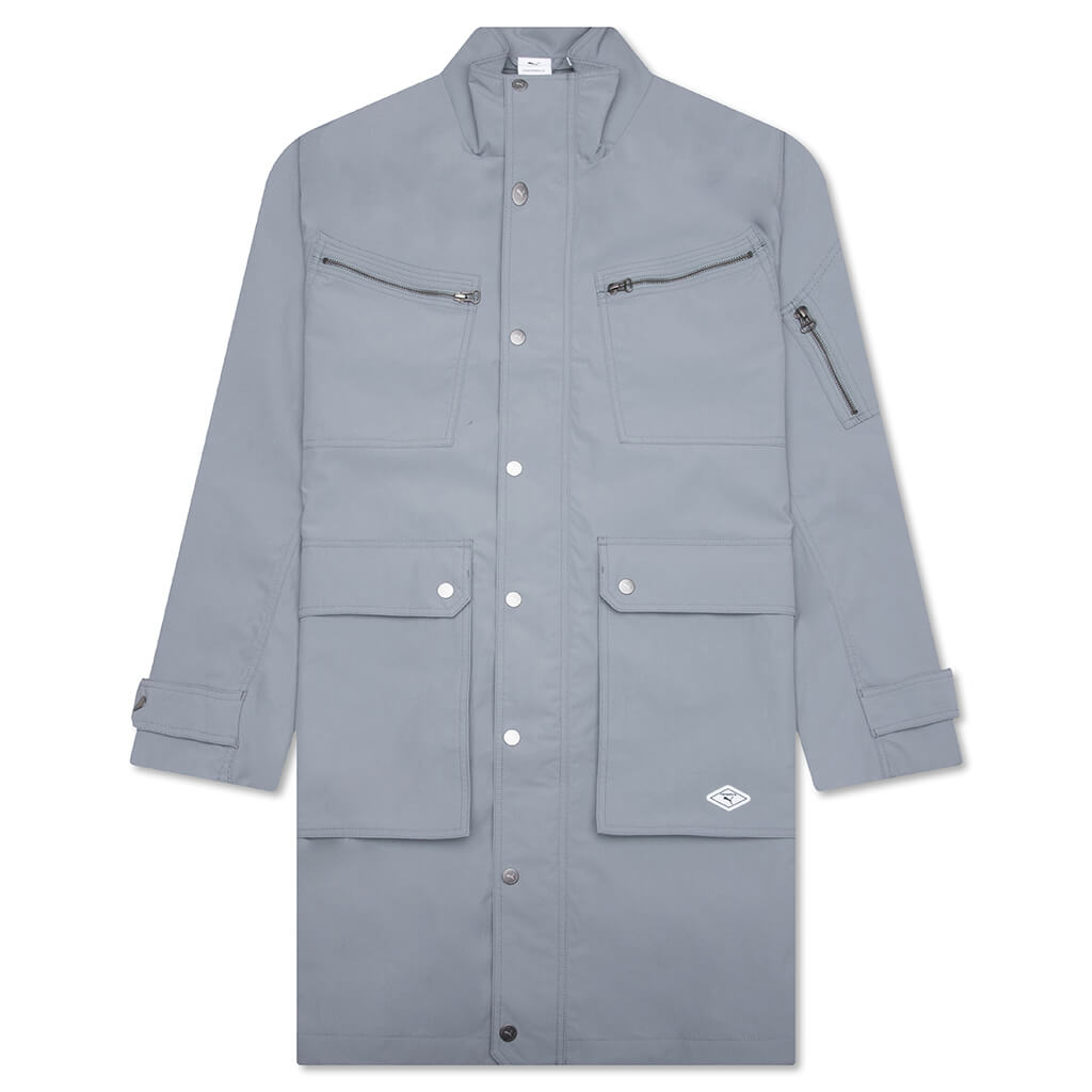 Woven Coat - Grey