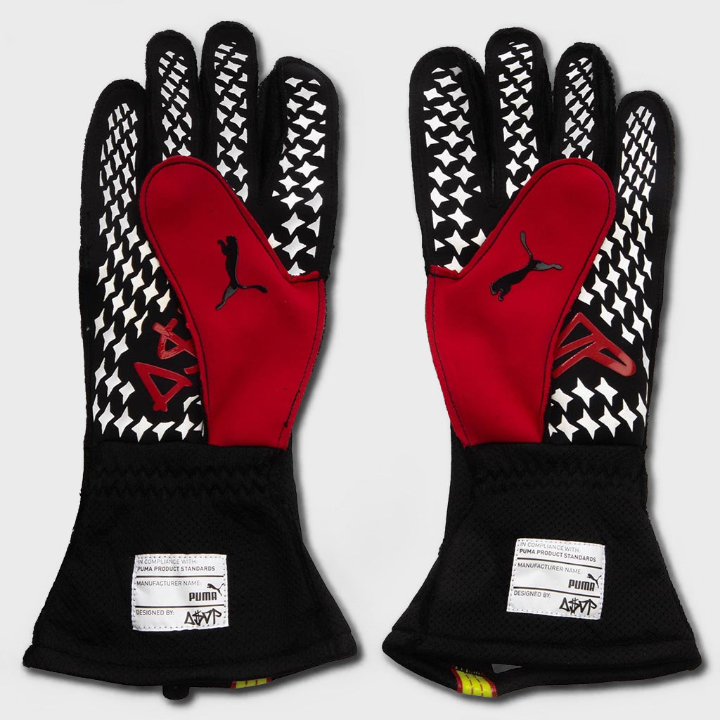 Fire Gloves - Black/Pop Red