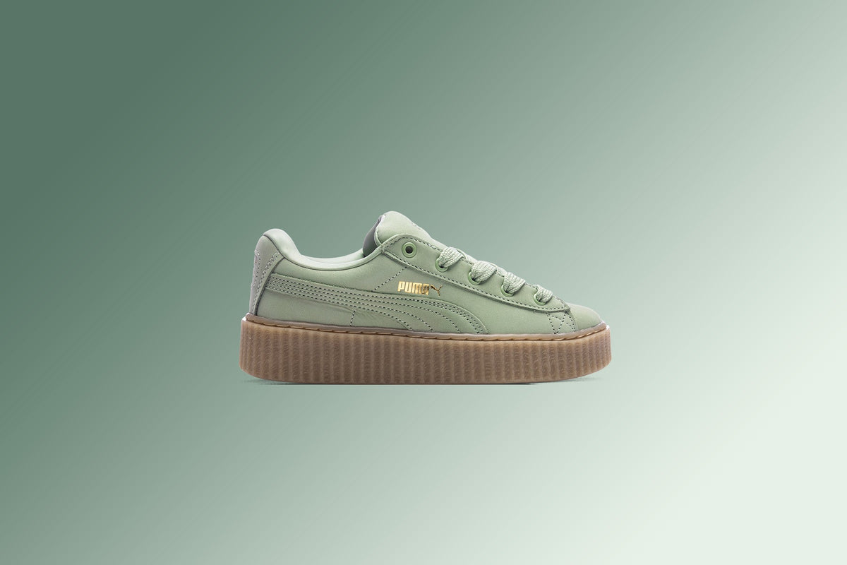 Creeper Phatty Nubuck (JR) - Green Fog