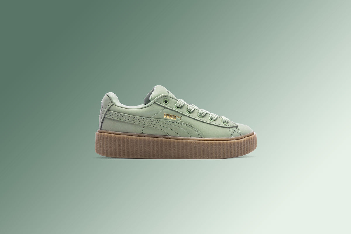 Women's Creeper Phatty Nubuck - Green Fog