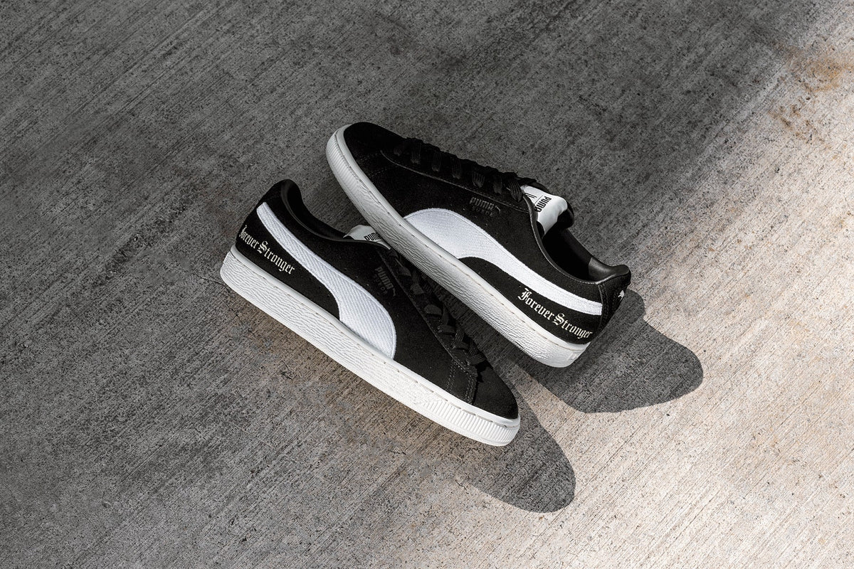 Women's Suede 'Forever Stronger' - Black/Whisper White