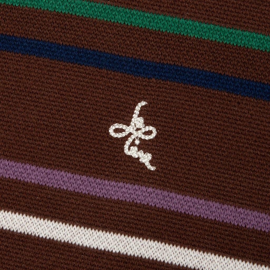 Knitted Rugby Polo - Potting Soil