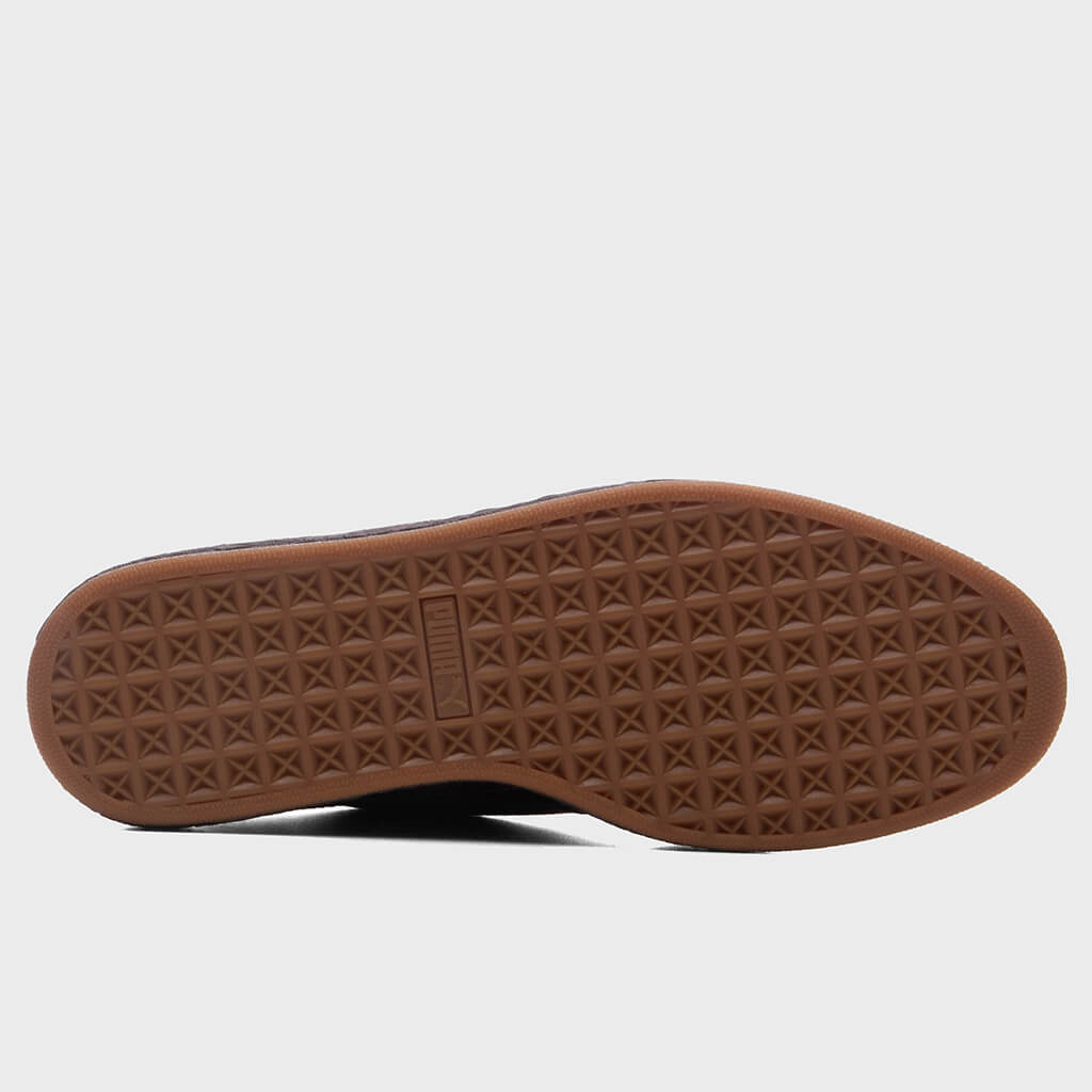 Suede - Chocolate Brown/Silver Fog
