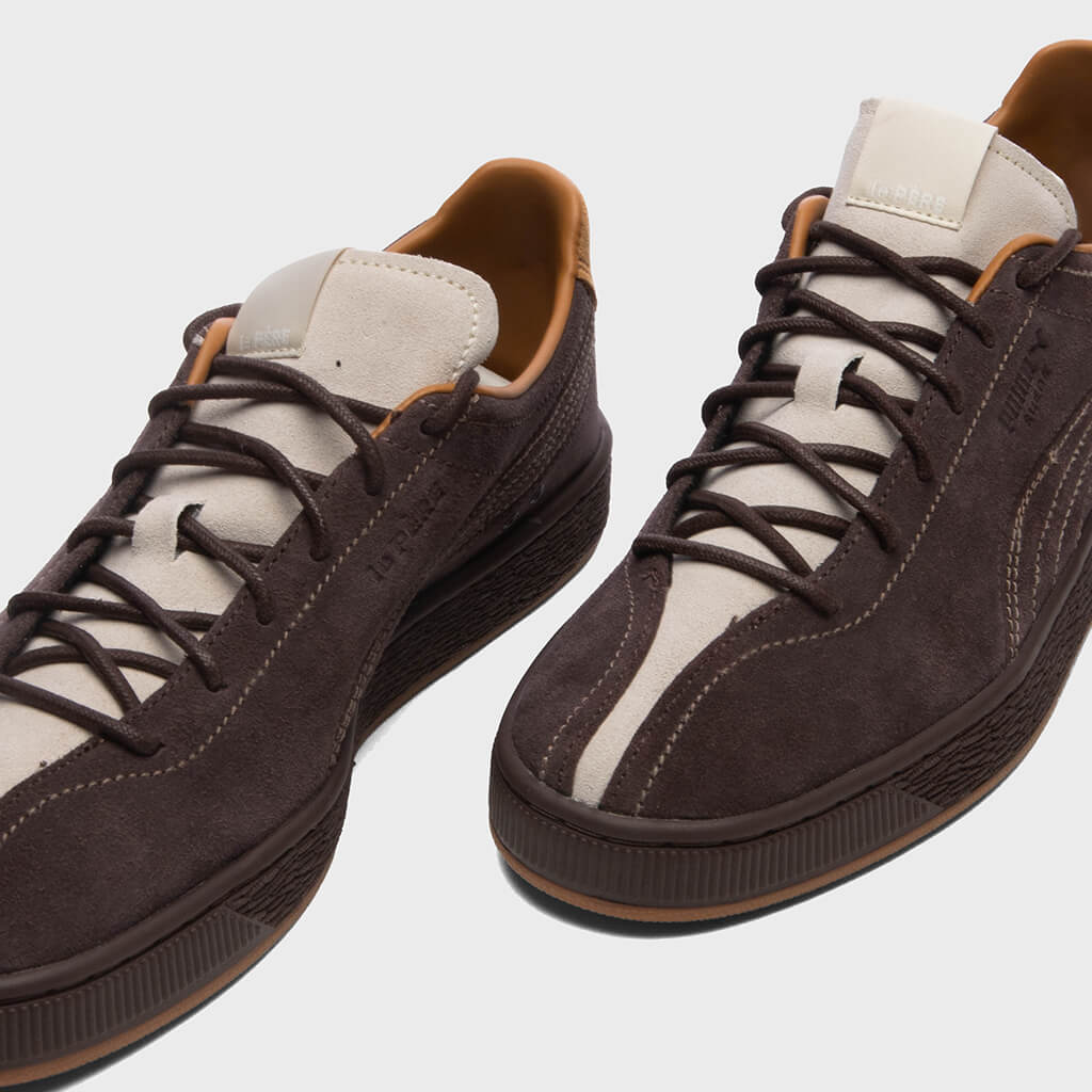 Suede - Chocolate Brown/Silver Fog